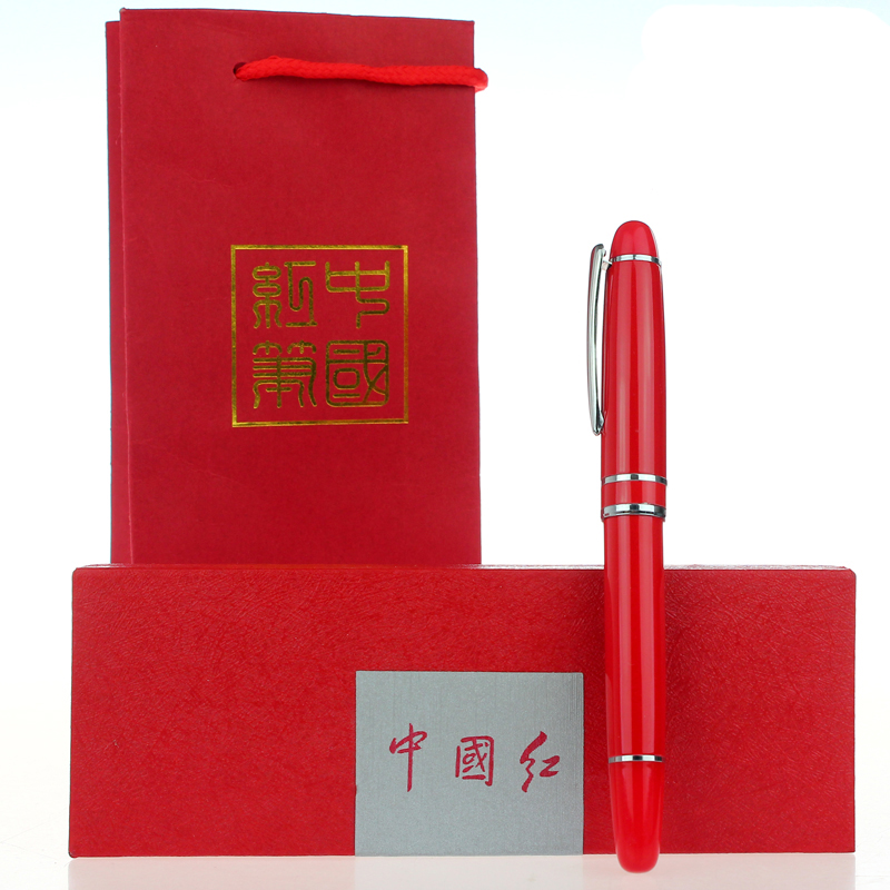 中国红商务礼品单件套 烤漆笔