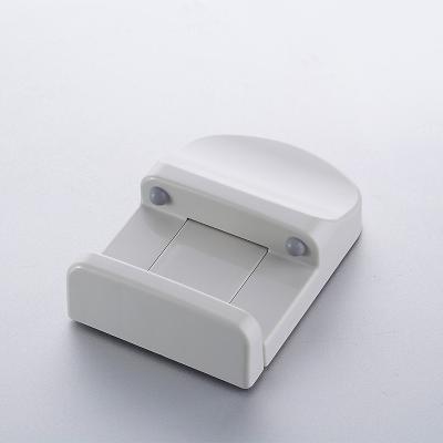 粘贴立式纸巾夹 手机固定器--灰色