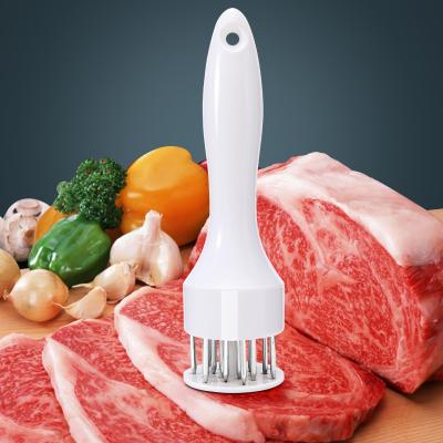 不锈钢21针长柄松肉器 嫩肉器--白色