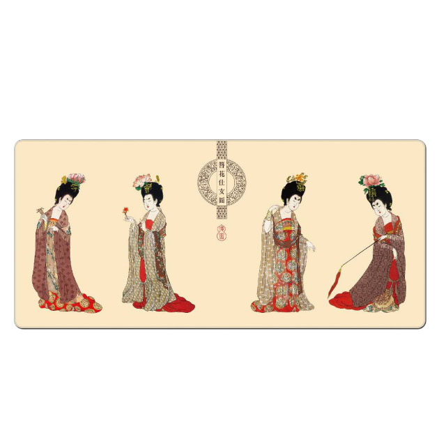 【簪花仕女图】吉垫 丝绸艺术多功能垫 高档商务礼品