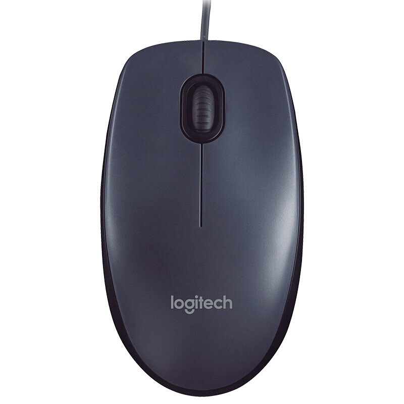 Logitech/罗技 家用办公有线光学鼠标 青年人时尚小礼品