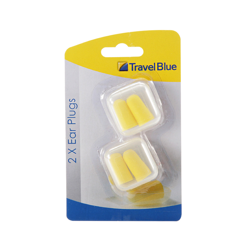 英国蓝旅（Travel Blue）隔音耳塞（2对） 男女士防噪音睡眠耳塞 旅行便携耳塞