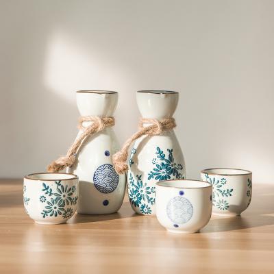 中式陶瓷复古酒具 白酒壶--兰花