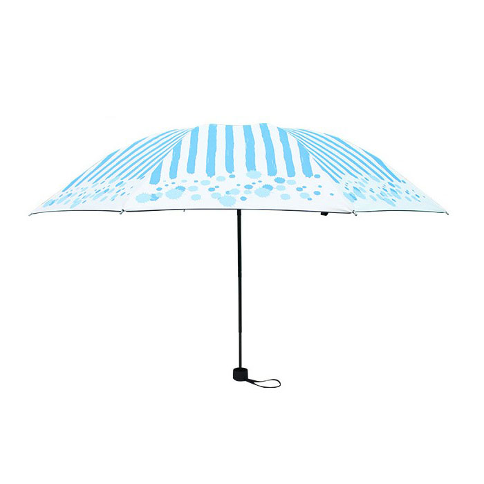 清新防晒黑胶伞 三折晴雨伞 创意两用防紫外线遮阳伞 夏季礼品