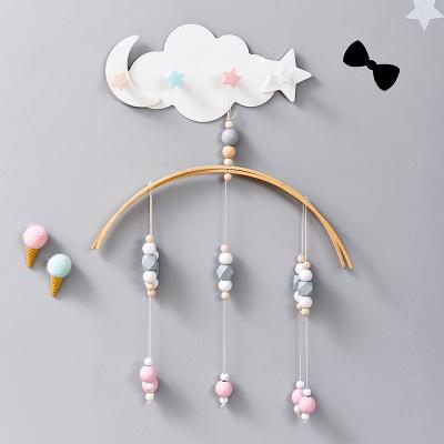 星月云免钉粘贴式4钩挂钩