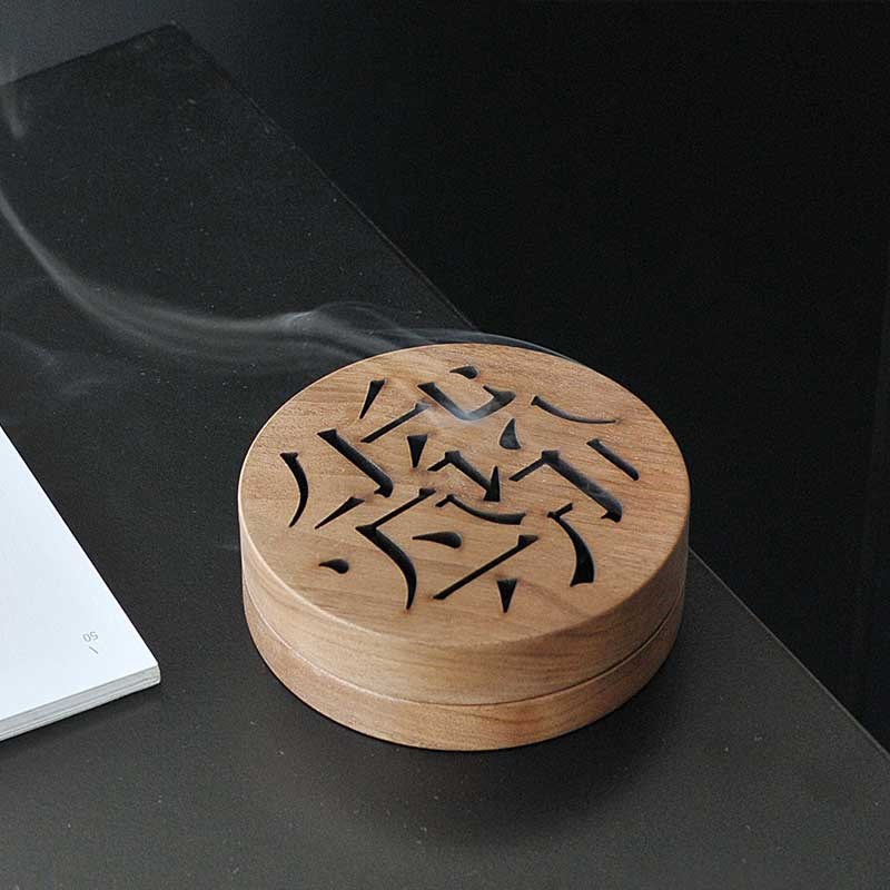 木雅仿古盘香炉  檀香盒熏香炉 桌面摆件 纪念礼品