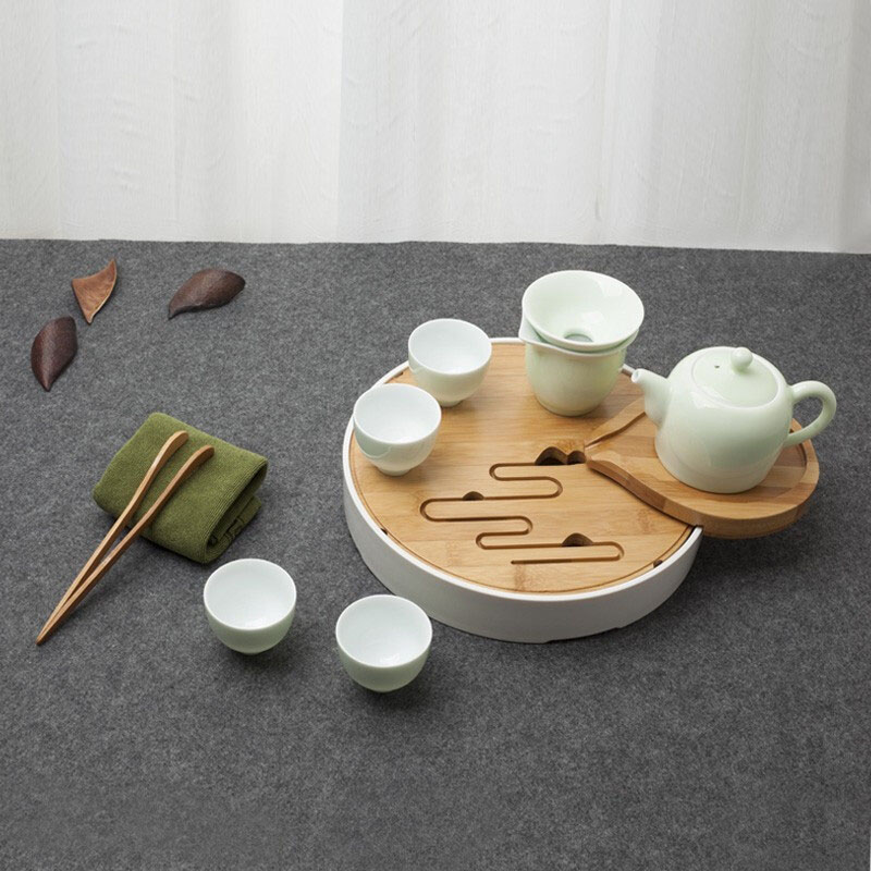 高级礼品套装青瓷茶具礼盒 展会赠送高端创意礼品