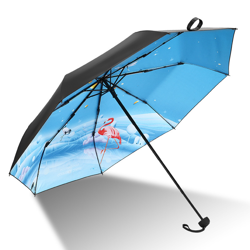 天堂伞 春夏秋冬四季风景晴雨伞 折叠轻便小清新太阳伞 优秀员工奖励什么礼品