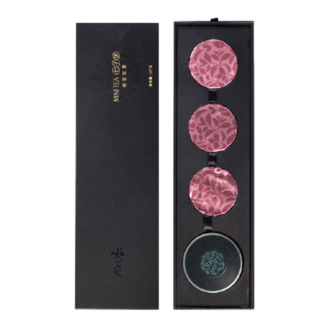 MINI TEA 七子饼 玫瑰菊花桂花红茶21饼茶叶熟茶礼盒套装 端午节创意礼品