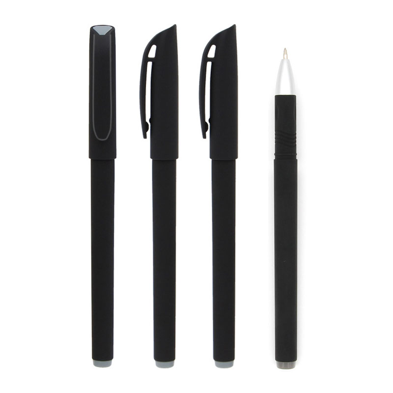 【喷胶中性笔】商务广告中性笔 0.5黑色芯 礼品签字笔定制