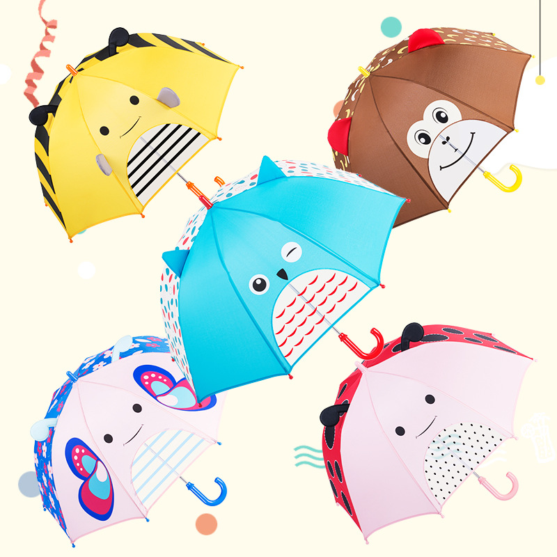 小蜜蜂 创意立体儿童伞 卡通耳朵伞 创意礼物 动物伞 直柄伞