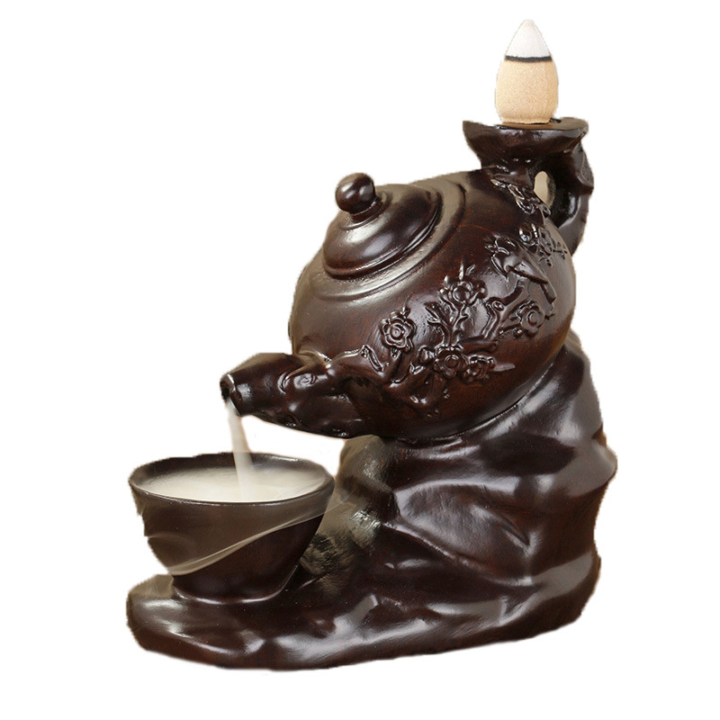 梅花特色壶倒流香炉 中秋礼品