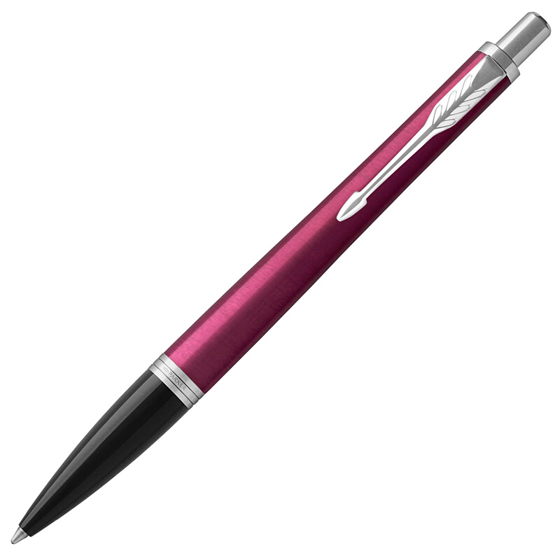 派克PARKER 经典都市粉红白夹原子笔 女性商务圆珠笔
