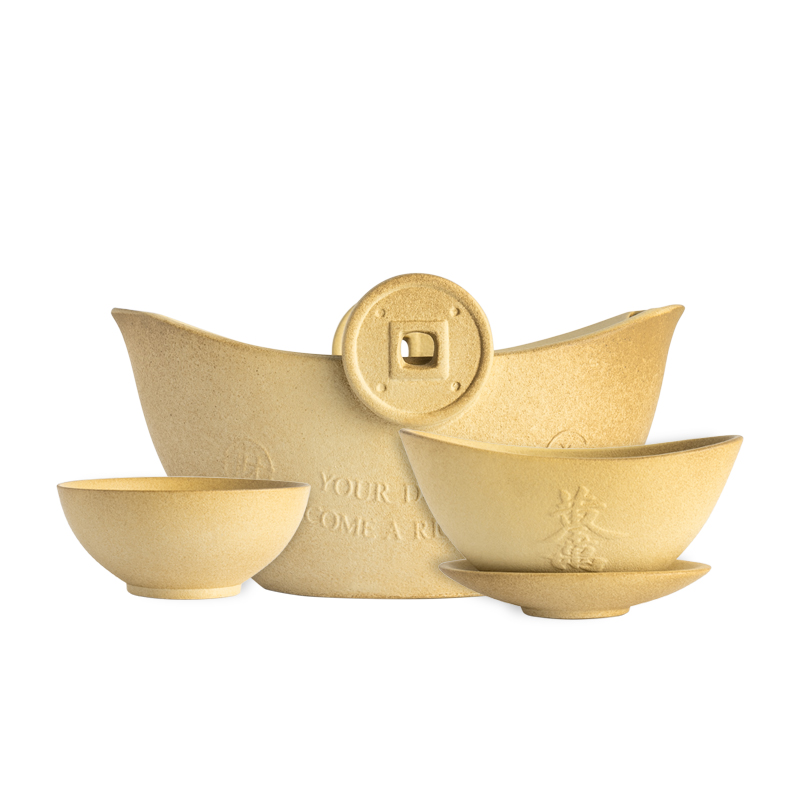 【黄金调茶局】创意功夫茶具套装 黄金万两茶具礼盒 设计感礼品