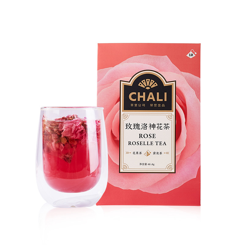 【玫瑰洛神花茶】chali花果茶系列10包装 酸甜果味冷泡鲜爽 独立茶包组合装 夏季礼品