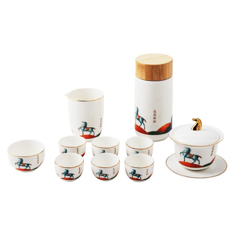 唯都  水悦马到成功茶具 简约实用 有创意的宣传礼品 