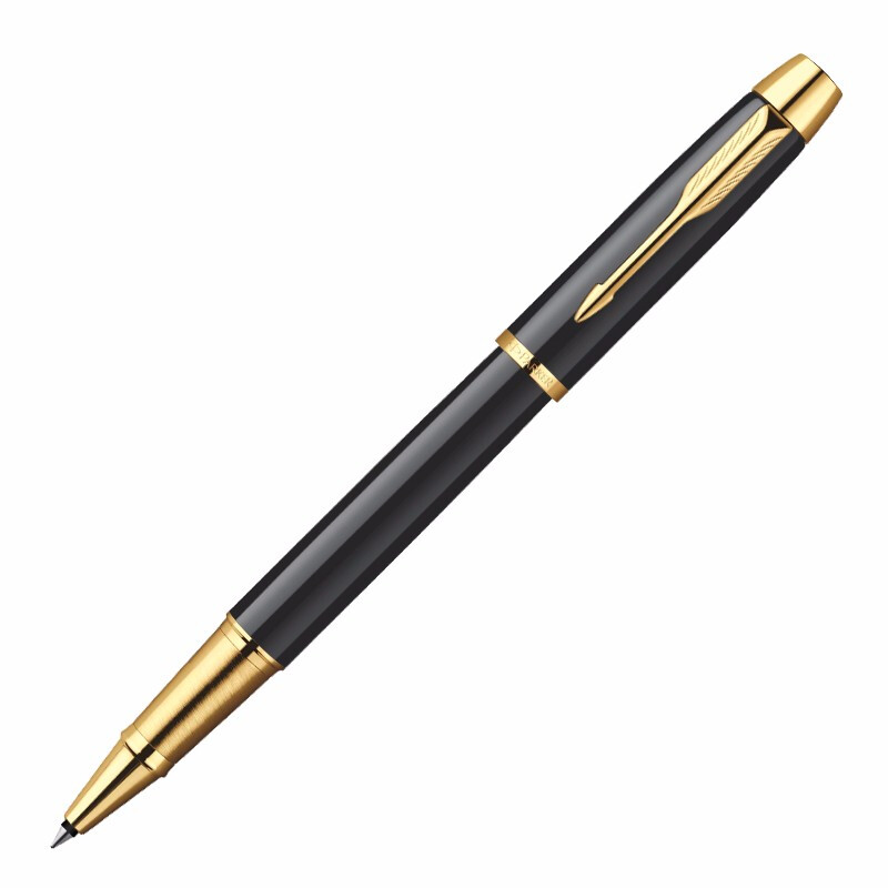 派克PARKER IM纯黑丽雅金夹宝珠笔 签字笔 毕业 年会礼品 商务礼品