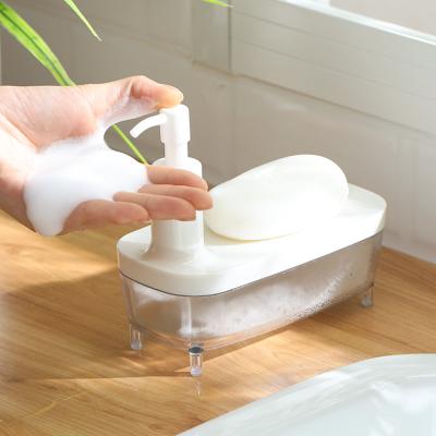 船型半透明按压式皂液器 洗手液乳液分装瓶
