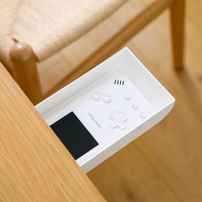 课桌办公桌下抽屉式粘贴文具收纳盒 隐藏式抽屉盒--灰色