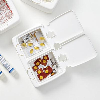 简约弹窗式收纳盒 小物件分类收纳盒 长方形双格
