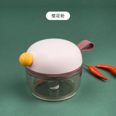 手拉式磁吸小鸟蒜泥器 碎菜绞肉器--樱花粉