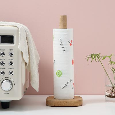 可水洗不沾油懒人抹布 干湿两用一次性加厚洗碗布 50张--樱桃