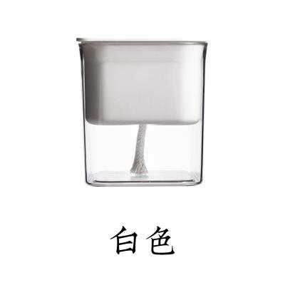 透明可视花卉养殖盆 自动吸水水培花盆--白色