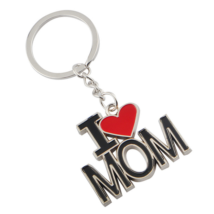 个性I love mom系列钥匙扣 母亲节感恩小礼品