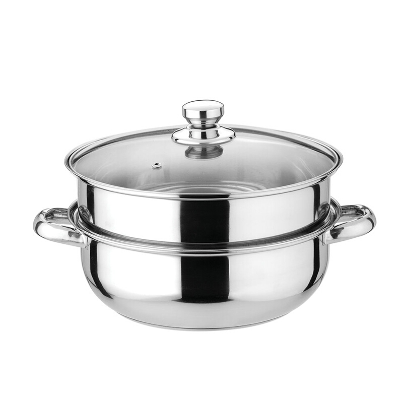 多用汤蒸锅28cm全玻璃盖面组合使用蒸焖炖煮 企业宣传礼品