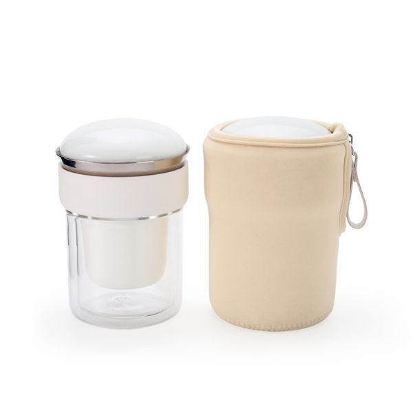【潜水布包】Easy Cup 现代简约旅行茶具 易杯休闲茶具 高鹏硅玻璃防烫杯 商务礼品定制