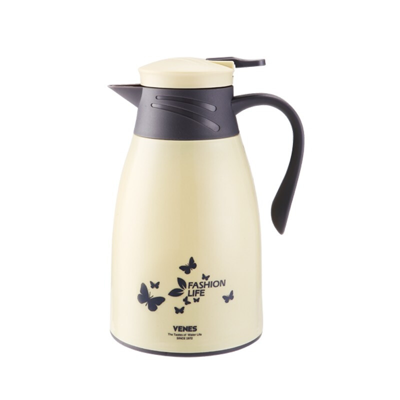 菲驰（VENES）宝丽来时尚家用保温壶玻璃内胆暖水壶1000ML 实用礼品定制