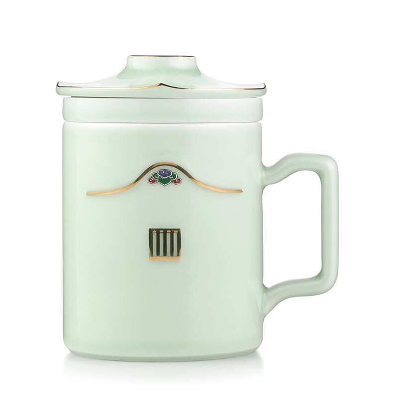 菲驰（VENES）龙泉青瓷茶艺杯办公室陶瓷泡茶杯 什么礼品最吸引人