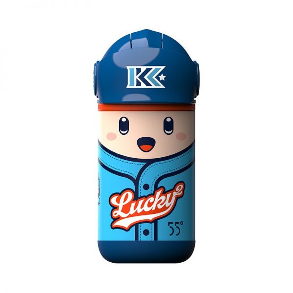 LKK55度 超长保温趣味卡通图案biger儿童保温杯  活动奖品