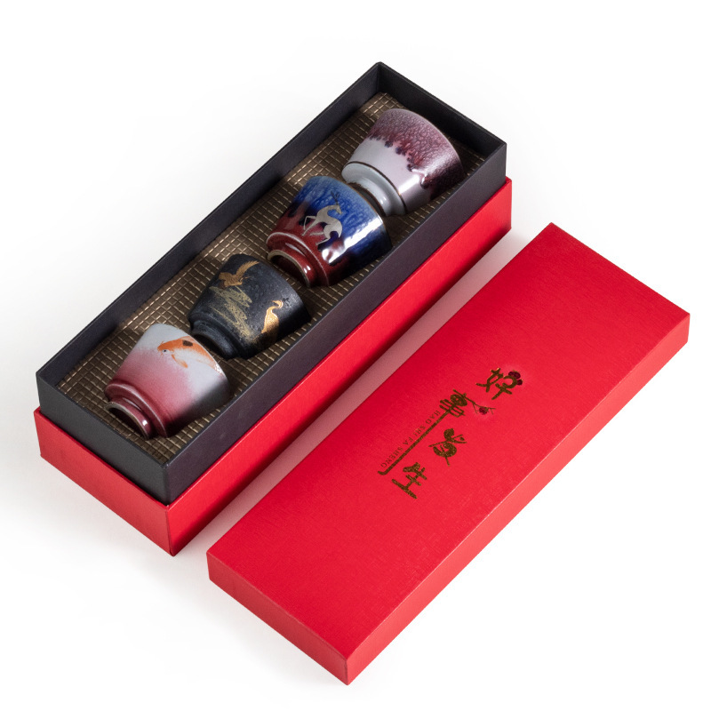 【好事发生】陶瓷功夫茶具茶杯 简约风茶杯 送客户礼品什么好