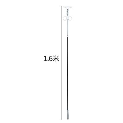 弹簧式4爪抓钩 下水道疏通器--白色 160cm