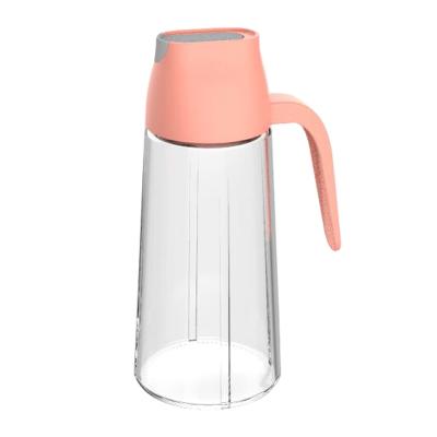 DODO自动开合玻璃油壶 酱油调味瓶 640ml--卡橙色