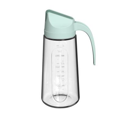 自动开合大容量玻璃油壶 酱油调料瓶 750ml--卡绿色
