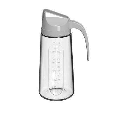自动开合大容量玻璃油壶 酱油调料瓶 750ml--灰色