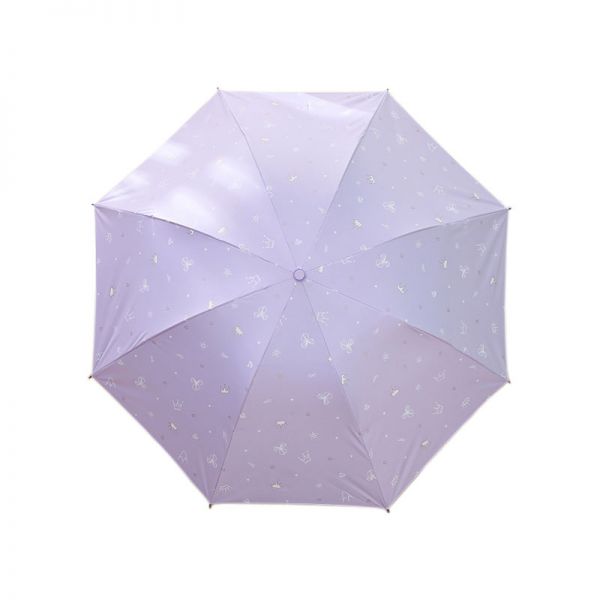 黄冠少女折叠抗风雨伞 黑胶防晒伞 商务实用礼品