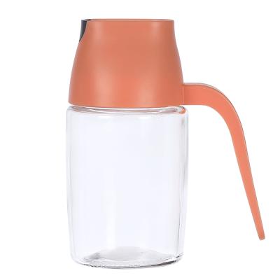 DODO自动开合玻璃油壶 酱油调味瓶 300ml--卡橙色 