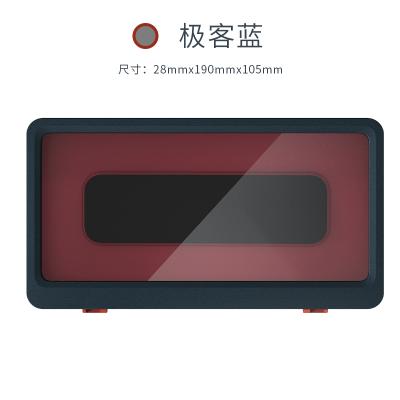 壁挂式浴室密封防水手机盒 可触屏观影手机架--蓝色