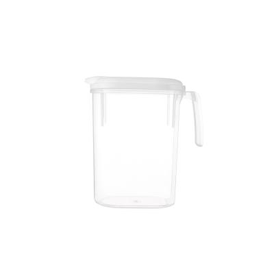 日式窄形双开盖大容量水壶 凉水壶1800ML--透明