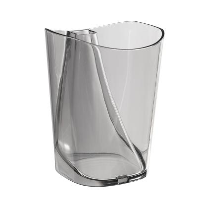 泰式透明倒置沥水漱口杯 刷牙杯--灰色
