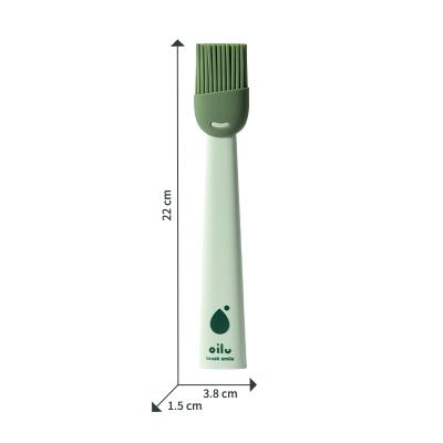 可拆卸可立烘培抹酱硅胶刷油刷 烤肉刷烧烤油刷--绿色