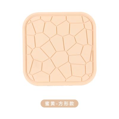 北欧风维诺防滑隔热垫 防烫锅垫杯垫--方形 米色