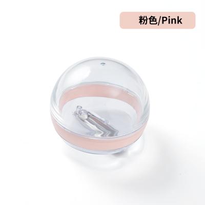 储存式果皮收纳削皮器 透明果蔬削皮刀--粉色