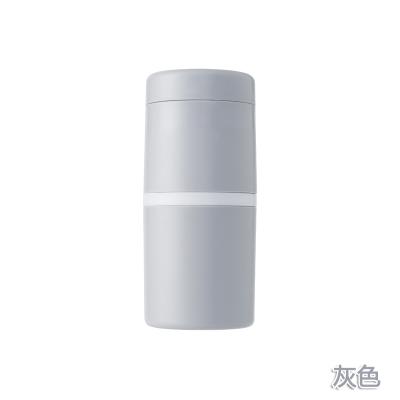 旅行便携八合一乳液化妆品分装瓶 洗漱杯套装--灰色