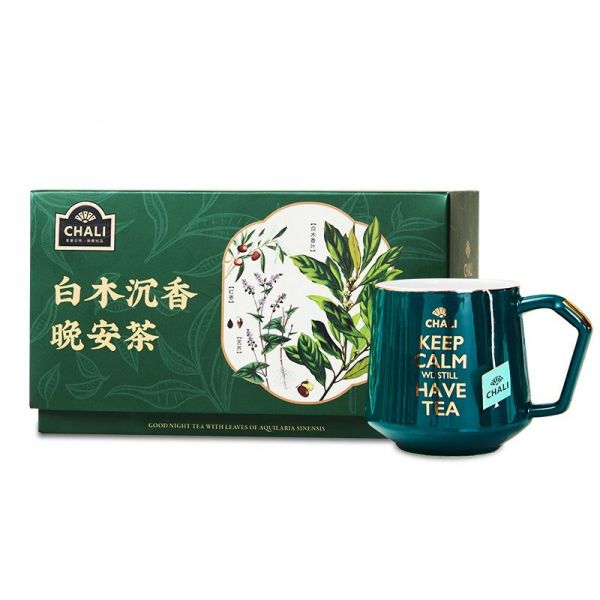 【白木沉香晚安茶】chali 白木沉香三角包茶包20包 晚安茶 商务送礼新年礼物一般送什么比较好