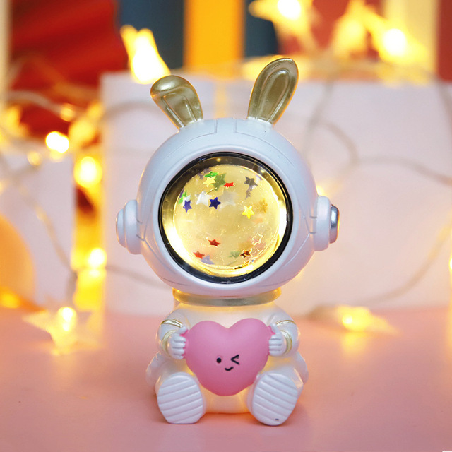 太空人盲盒手办摆件星星灯 星系守护飞行小夜灯 活动小奖品