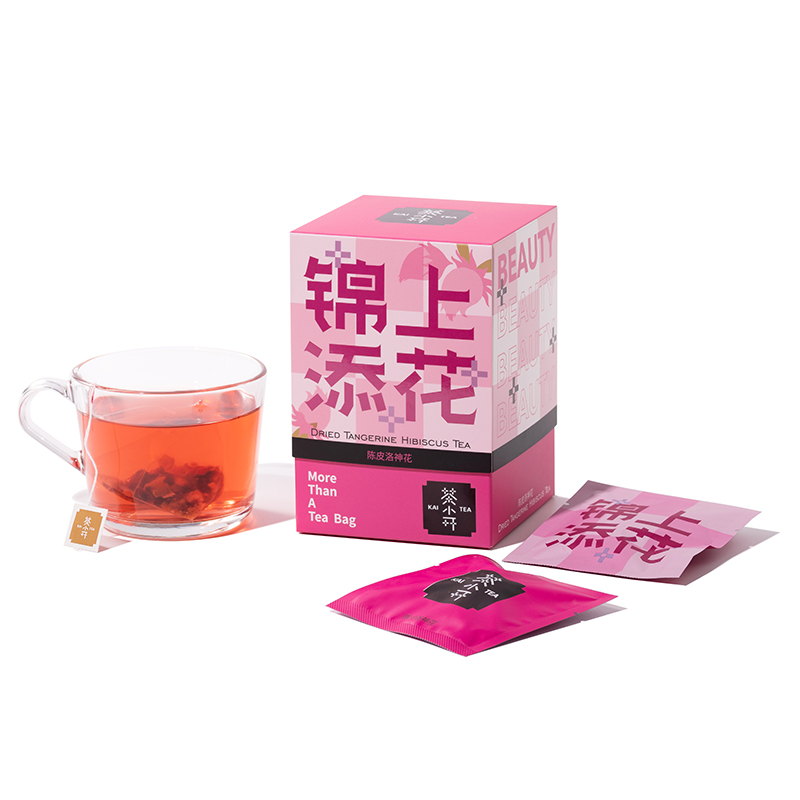 【洛神花】陈皮洛神花茶3g*14袋 清喉开胃轻体减肥茶包套装 礼品茶定制